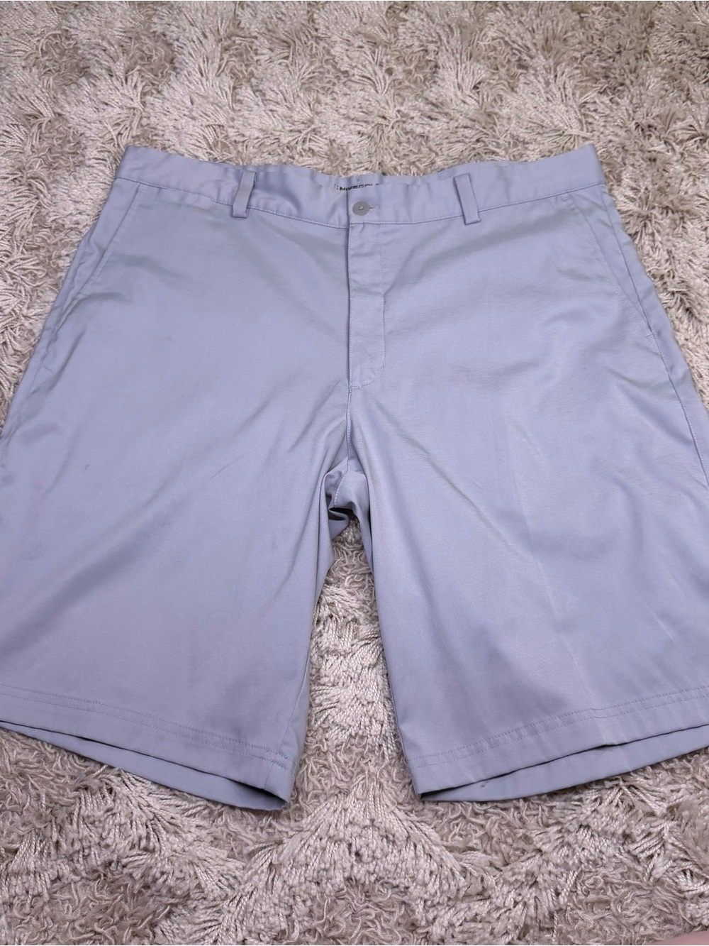 Nike Golf Dri-FIT Shorts Mens 36 Light gray Standard Fit Stretch 11” Inseam